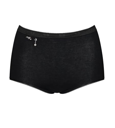 sloggi Damen Basic H Pearl Maxi 2P, Black, 48 von Sloggi