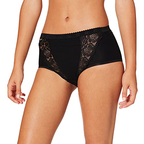 Sloggi Damen Chic Maxi Slip, Schwarz, 38 EU von Sloggi