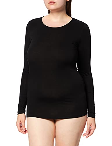 sloggi Damen EVER Cosy Long Sleeve Shirt Shirt, Black, XL von Sloggi