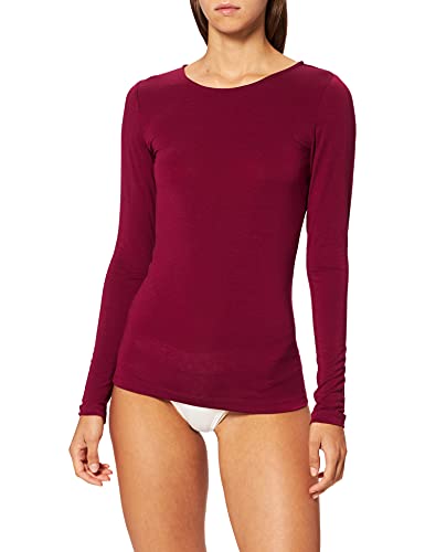 sloggi Damen EVER Cosy Long Sleeve Shirt Shirt, Dark Wine, L von Sloggi