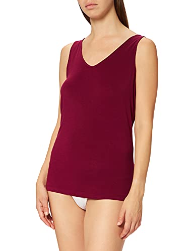 sloggi Damen EVER Cosy Tank Top Unterhemd, Dark Wine, L von Sloggi