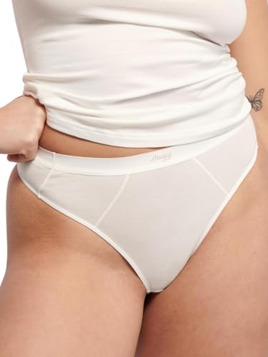 sloggi Damen Ever Ease String, Silk White, XXL von Sloggi