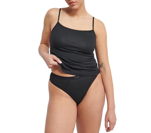 sloggi Damen Ever Ease String 2P, Black, XXL von Sloggi