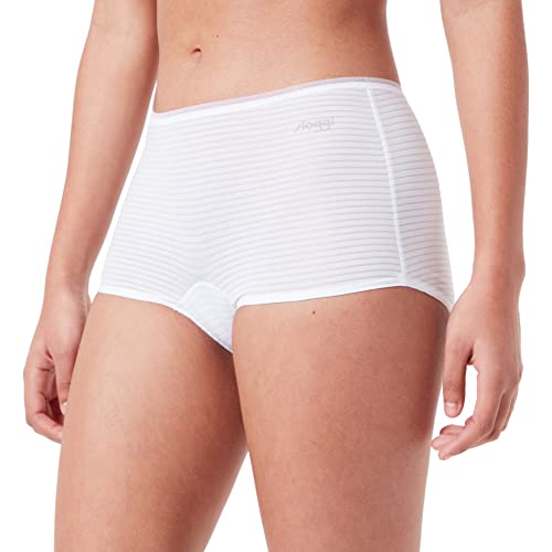 sloggi Damen Ever Fresh Plus Short Panty, White, M von Sloggi