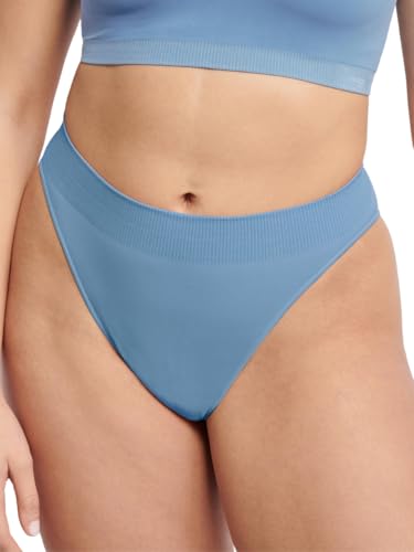 sloggi Damen Ever Infused Relax High Leg, Azura Blue, S von Sloggi