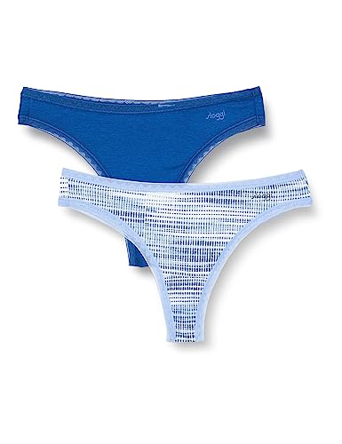 sloggi Damen GO C2P Brazil, Blue-Dark Combination, XS (2er Pack) von Sloggi