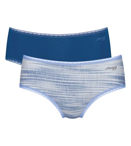 sloggi Damen GO Midi C2P, Blue - Dark Combination, XS von Sloggi