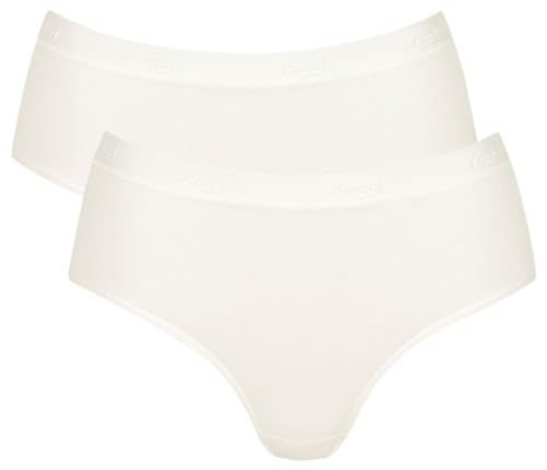 sloggi Damen GO Casual Midi 2P, Silk White, L von Sloggi