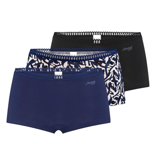 sloggi Damen GO Crush Short C3P, Blue - Dark Combination, XL sloggi Damen GO Crush Short C3P, Blue - Dark Combination, XL von Sloggi
