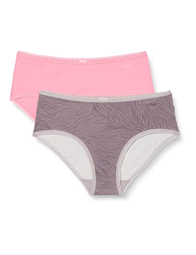 sloggi Damen GO Midi C2P Slip, Grey Combination, S sloggi Damen GO Midi C2P Slip, Grey Combination, S von Sloggi