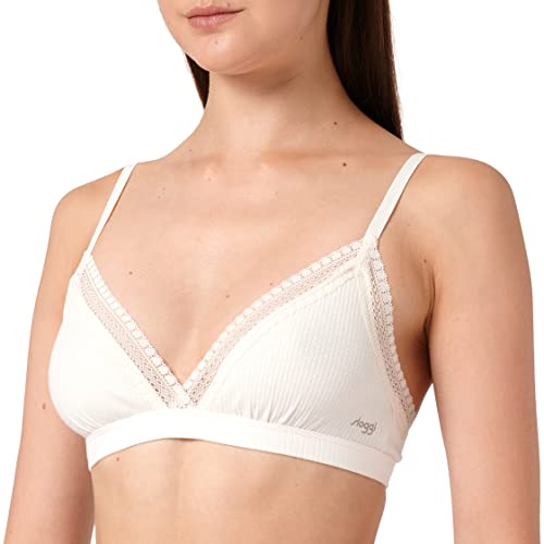 sloggi Damen GO Ribbed Bralette Bustier, Angora, L von Sloggi