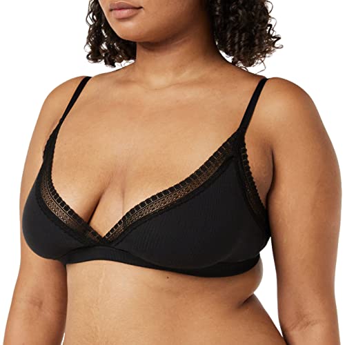 sloggi Damen GO Ribbed Bralette Bustier, Black, S von Sloggi