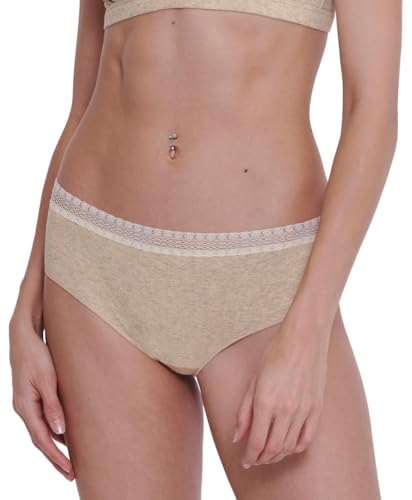 sloggi Damen GO Ribbed R Hipster C2P, Grey Combination, XL von Sloggi