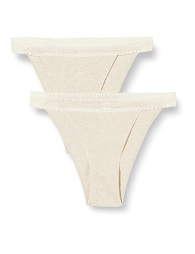 sloggi Damen GO Ribbed R Tanga C2P, Grey Combination, L von Sloggi
