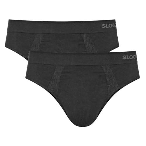 sloggi Herren GO Smooth Brief 2P, Black, L von Sloggi