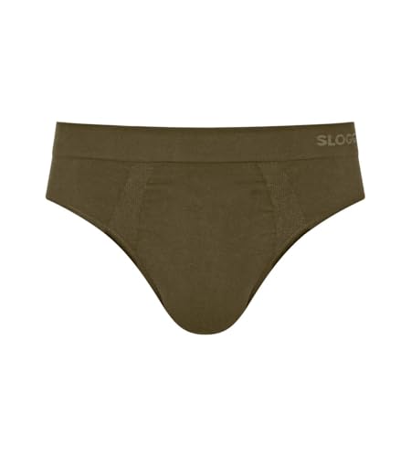 sloggi Herren GO Smooth Brief C2P, Green - Dark Combination, L von Sloggi