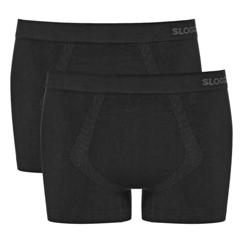 sloggi Herren GO Smooth Short 2P, Black, M von Sloggi