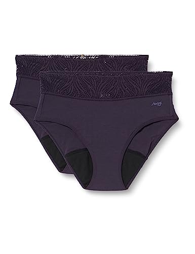 sloggi Damen Period Pants Medium 2P Hipster, Blueberry, L (2er Pack) sloggi Damen Period Pants Medium 2P Hipster, Blueberry, L (2er Pack) von Sloggi