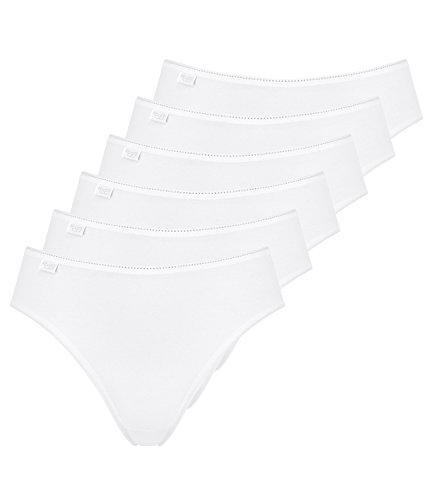 Sloggi Damen Slips 24/7 Cotton Tai Slip 8301QG66 6er Pack, Farbe:Weiß, Wäschegröße:44, Artikel:-0003/03 white von Sloggi