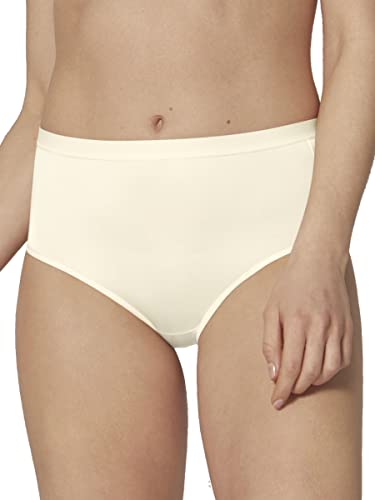 sloggi Damen WOW Comfort 2.0 High Waist Brief Slip, Ecru White, S von Sloggi