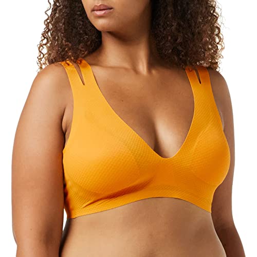 sloggi Damen ZERO Feel Flow Bralette Bustier, Burnt Apricot, S von Sloggi