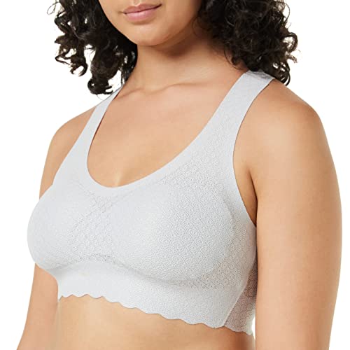 sloggi Damen ZERO Feel Lace Top BH, PLATINO, XS sloggi Damen ZERO Feel Lace Top BH, PLATINO, XS von Sloggi