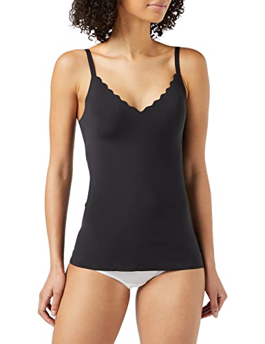 sloggi Damen ZERO Feel Wavy Bra Shirt BH Shirt, Black, XS von Sloggi