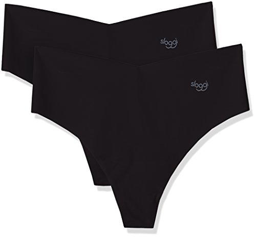 sloggi Damen ZERO Microfibre H Hipstring C2P Slip, Black, XS von Sloggi