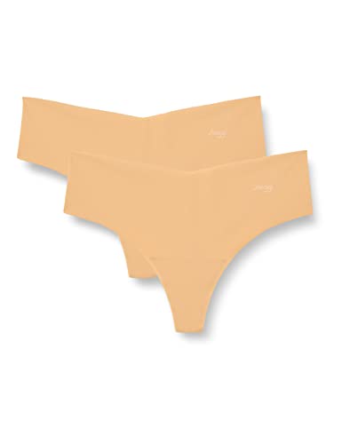 sloggi Damen ZERO Microfibre H Hipstring C2P Slip, Cognac, S von Sloggi