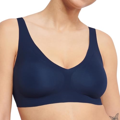 sloggi Damen Zero Feel 2.0 Bralette, Navy Blue, XL von Sloggi
