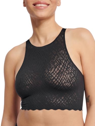 sloggi Damen Zero Feel Bliss Crop Top, Black, L von Sloggi