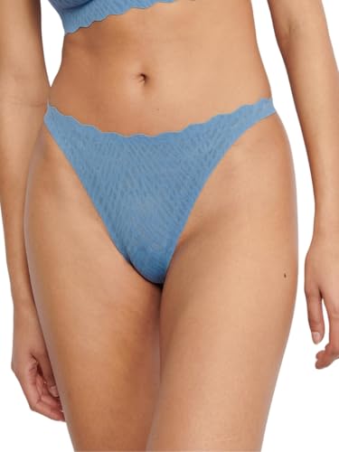 sloggi Damen Zero Feel Bliss String, Azura Blue, M von Sloggi