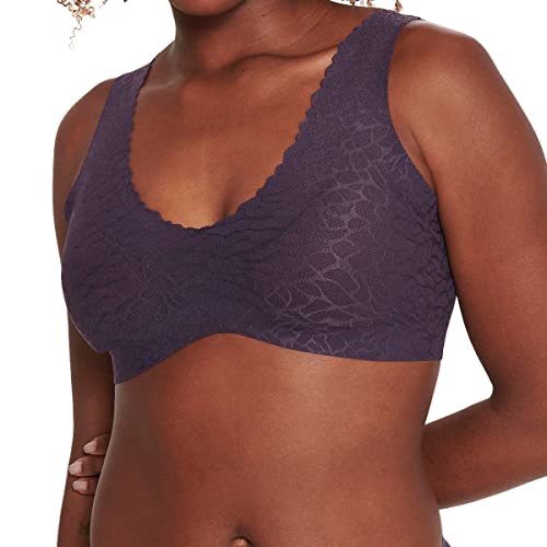 sloggi Damen Zero Feel Lace 2.0 Bralette, Blueberry, L von Sloggi