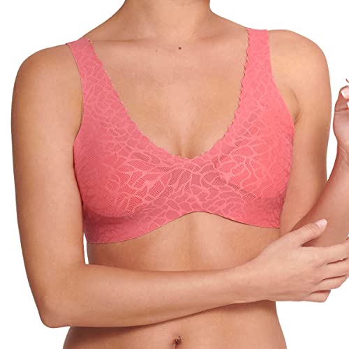 sloggi Damen Zero Feel Lace 2.0 Bralette, Desert Rose, M von Sloggi