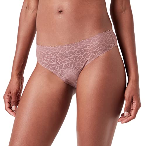 sloggi Damen Zero Feel Lace 2.0 Brazil Panty Slip, Cacao, M von Sloggi