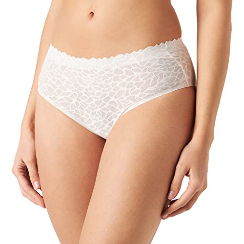 sloggi Damen Zero Feel Lace 2.0 High Waist Slip, Angora, L von Sloggi