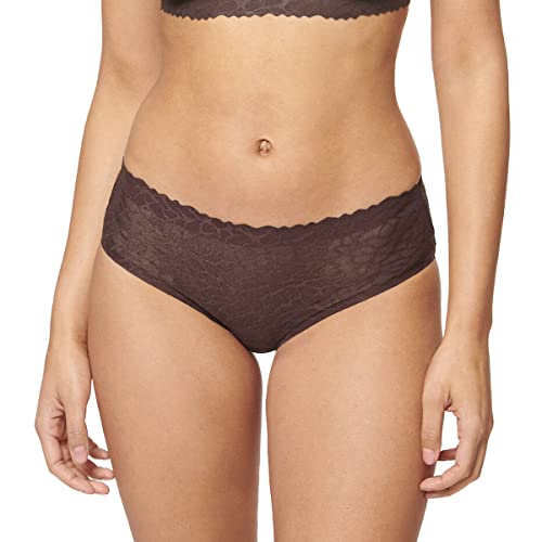 sloggi Damen Zero Feel Lace 2.0 Hipster Slip, Ebony Brown, M von Sloggi