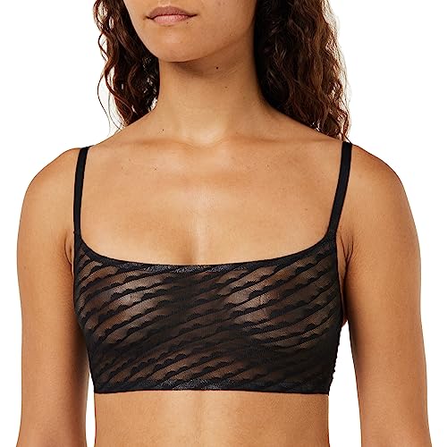 sloggi Damen Zero Lacy H Bralette Top, Black, M von Sloggi