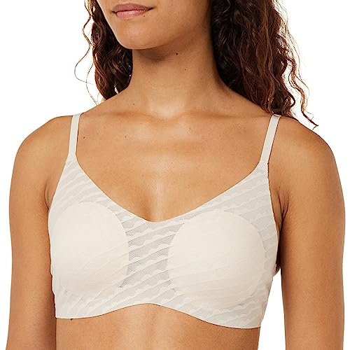 sloggi Damen Zero Lacy H Soft Bra BH, Blickdicht, Naturel, L von Sloggi