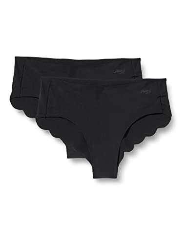 sloggi Damen Zero Modal 2.0 H 2P Hipster, Black, S von Sloggi