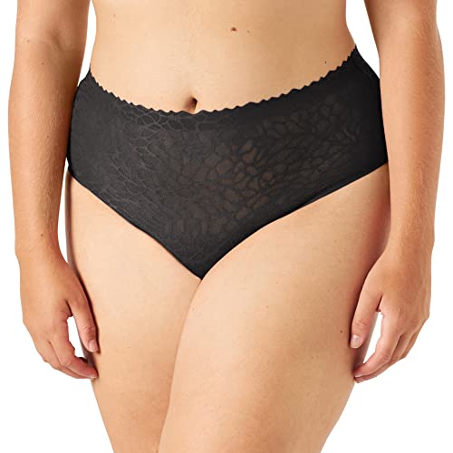 sloggi Damen Zero Feel Lace 2.0 High Waist Slip, Black, S von Sloggi