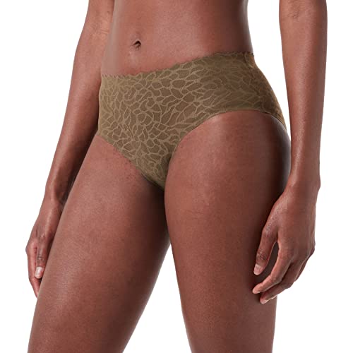 sloggi Damen Zero Feel Lace 2.0 Hipster Slip, Beech, S von Sloggi