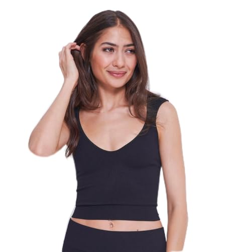 sloggi Damen Ever Infused Aloe Crop Top, Black, XS von Sloggi