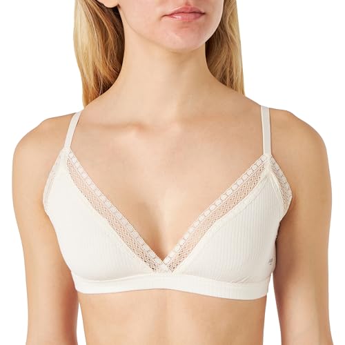 sloggi Damen GO Ribbed R Bralette, Angora, XS von Sloggi