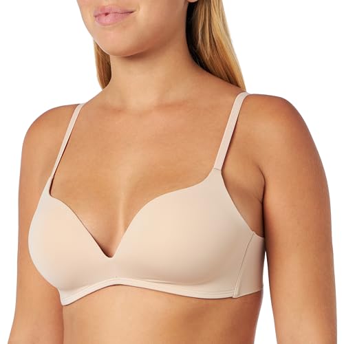 sloggi Women's Happy Micro P Padded Bra, Blickdicht, Nude Beige, Large von Sloggi