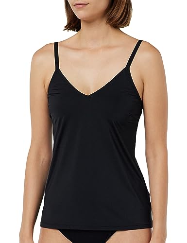 sloggi Women's Happy Micro Spaghetti Top Undershirt, Black, M von Sloggi