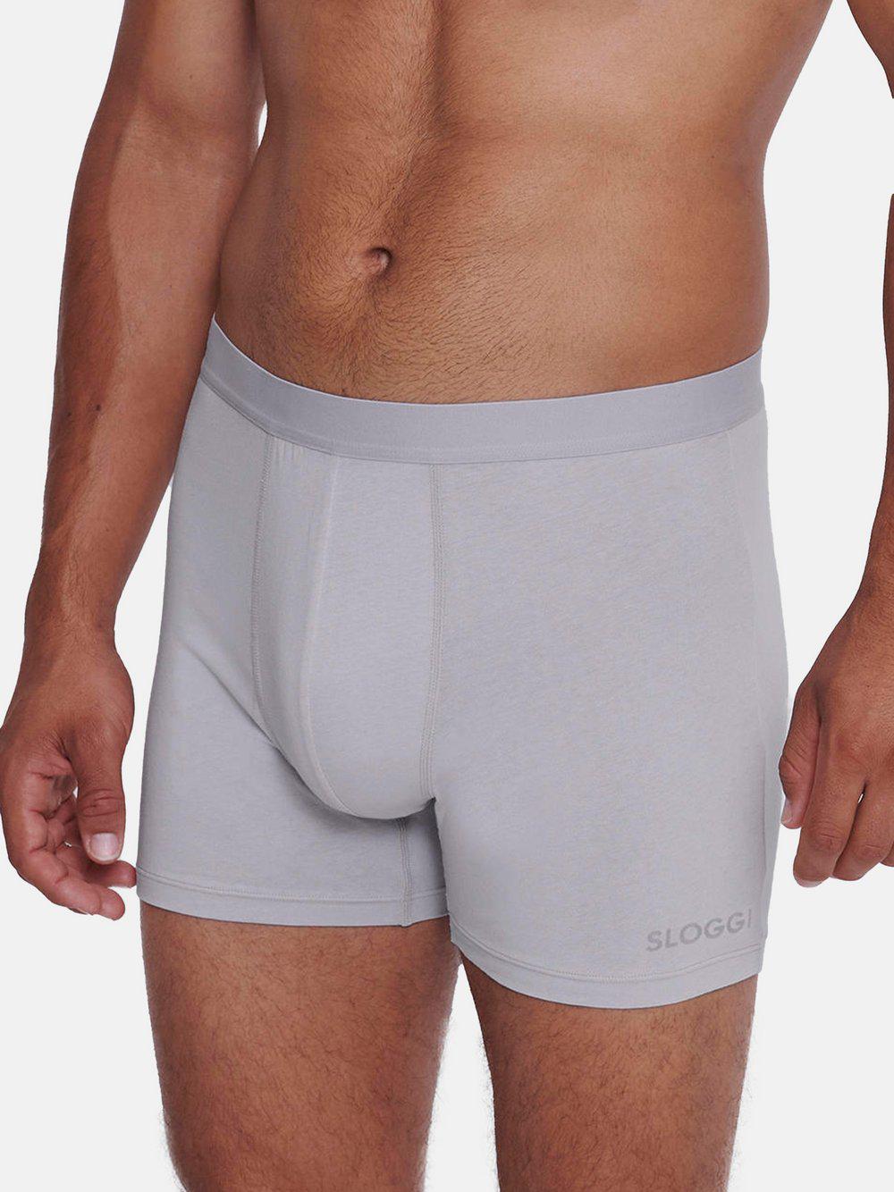 sloggi Long Short Herren Baumwolle, hellgrau von Sloggi