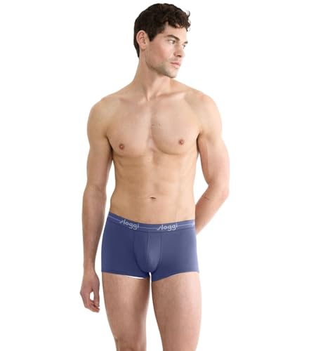 sloggi Men Start Hipster C2P Box Briefs, Blue Combination, 4 (2er Pack) von Sloggi