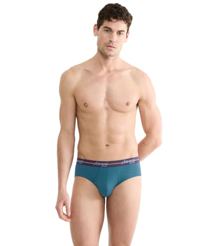 sloggi Men Start Midi C2P Box Briefs, Turquoise-Dark Combination, 8 (2er Pack) von Sloggi