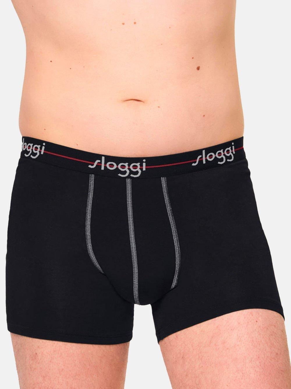 sloggi Retro Short Herren Baumwolle, schwarz von Sloggi